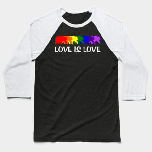 Love is Love Gay Pride Baseball T-Shirt